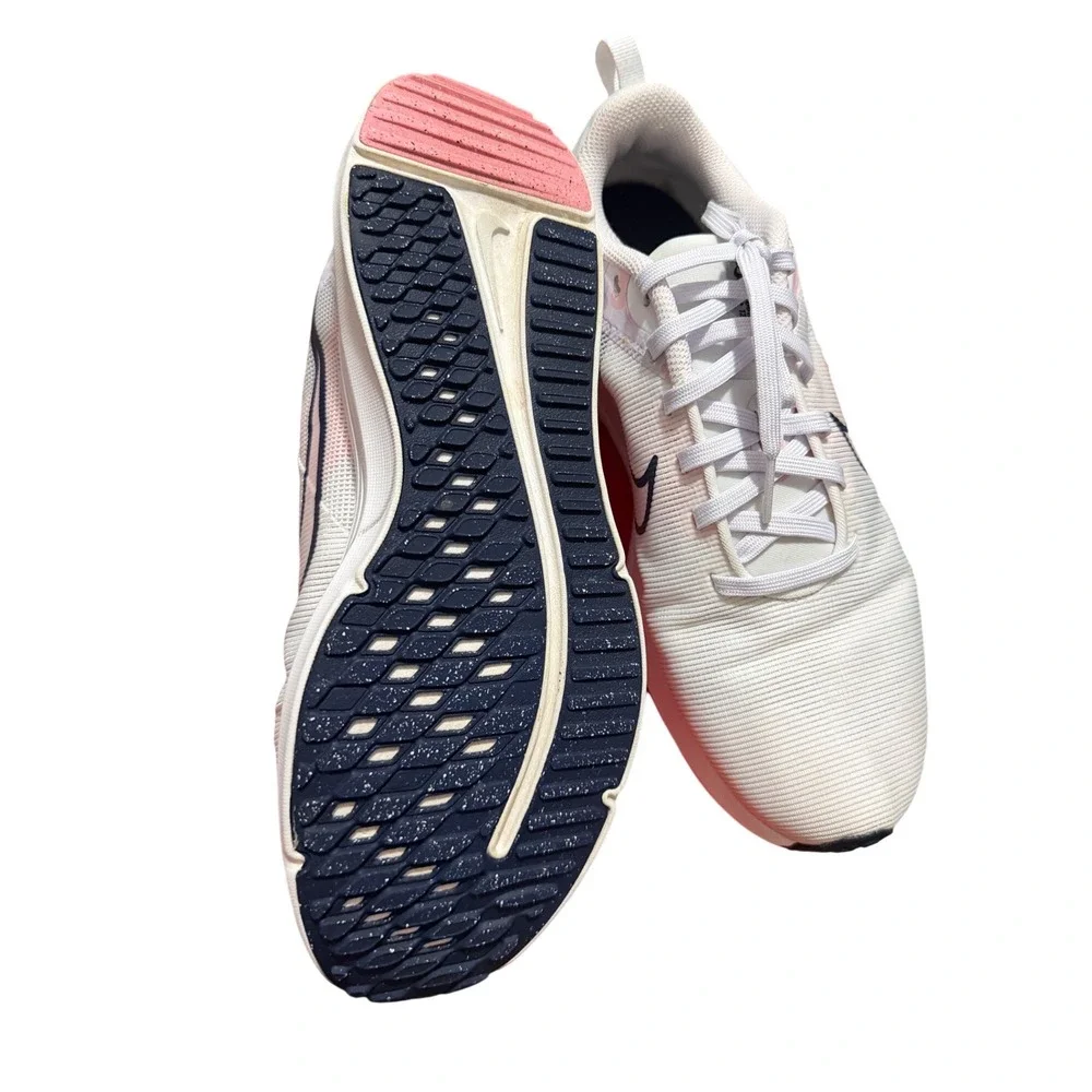 Nike Downshifter 12 Womens Running Shoes White Pink DX7885-100 Size 9 Balletcore